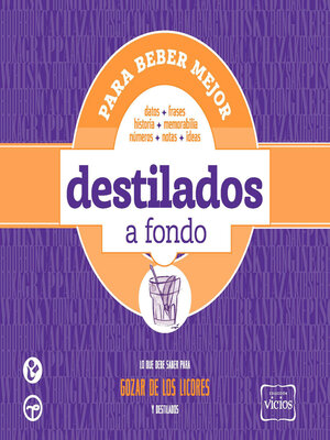 cover image of Para beber mejor. Destilados a fondo